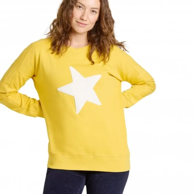 Womens Star Crew Neck Sweatshirt