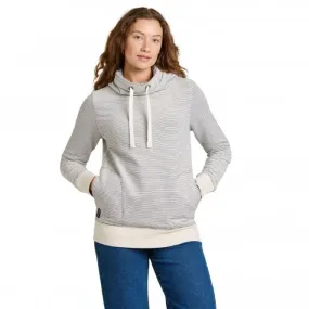 Womens Stripe Cowl Sweatshirt