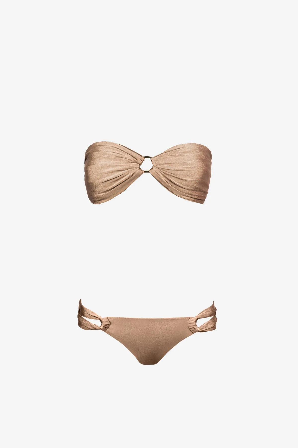 Wrap Bikini in Bronze - Top