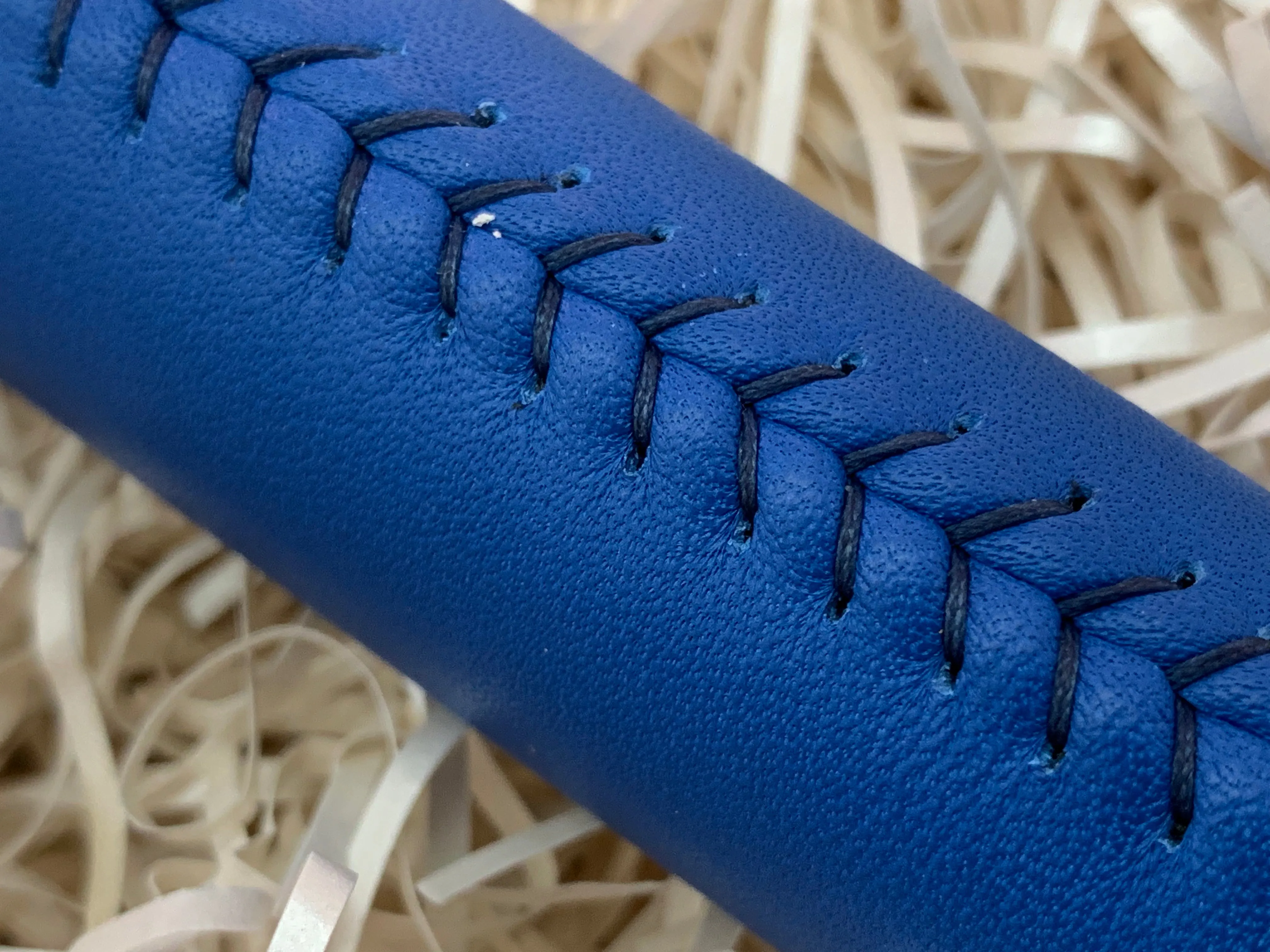 Yamada Electric Blue Leather Jumbo Putter Grip