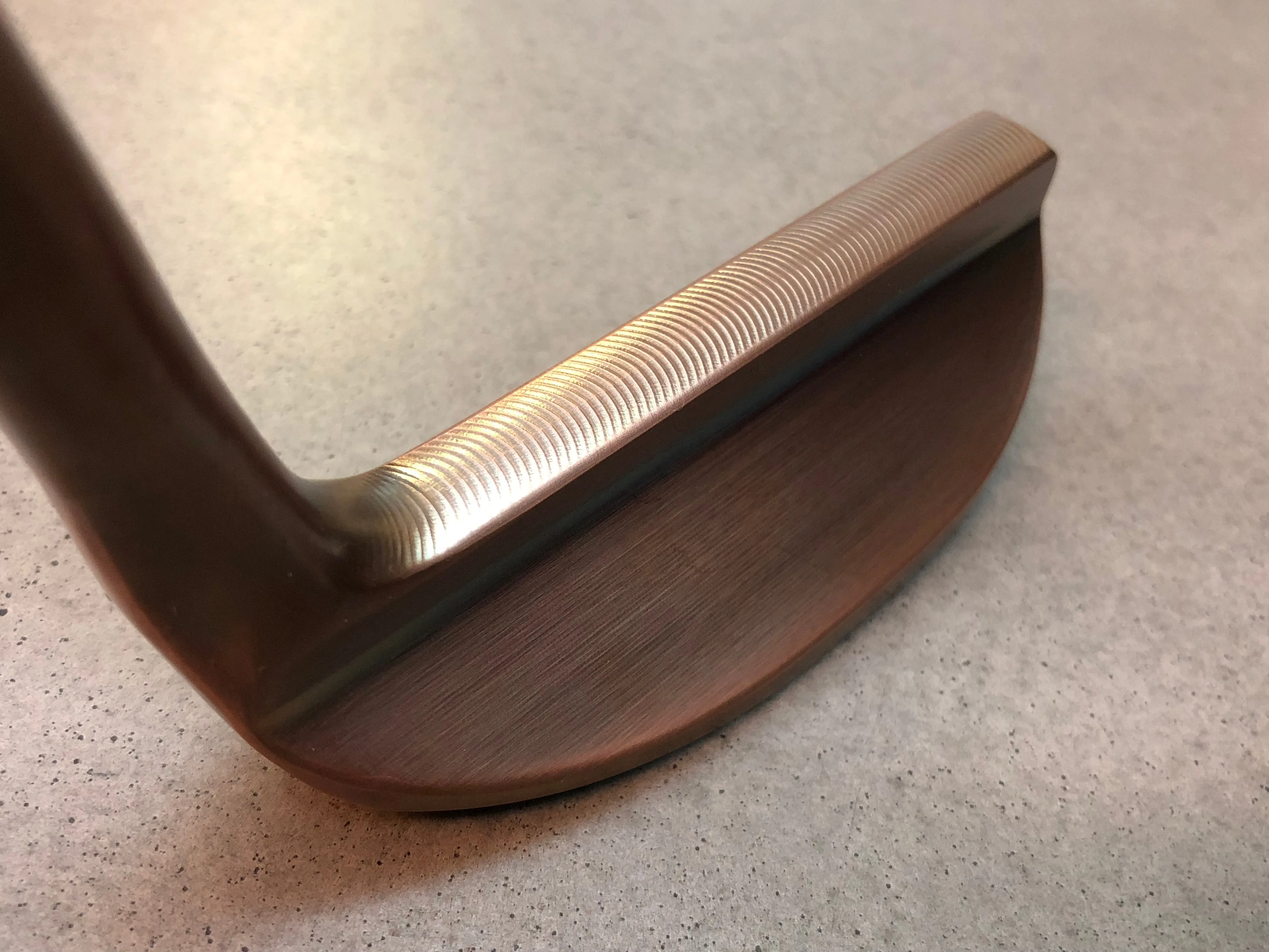 Yamada Golf Putter Head - Razor Burnt Copper Finish (Handmade)