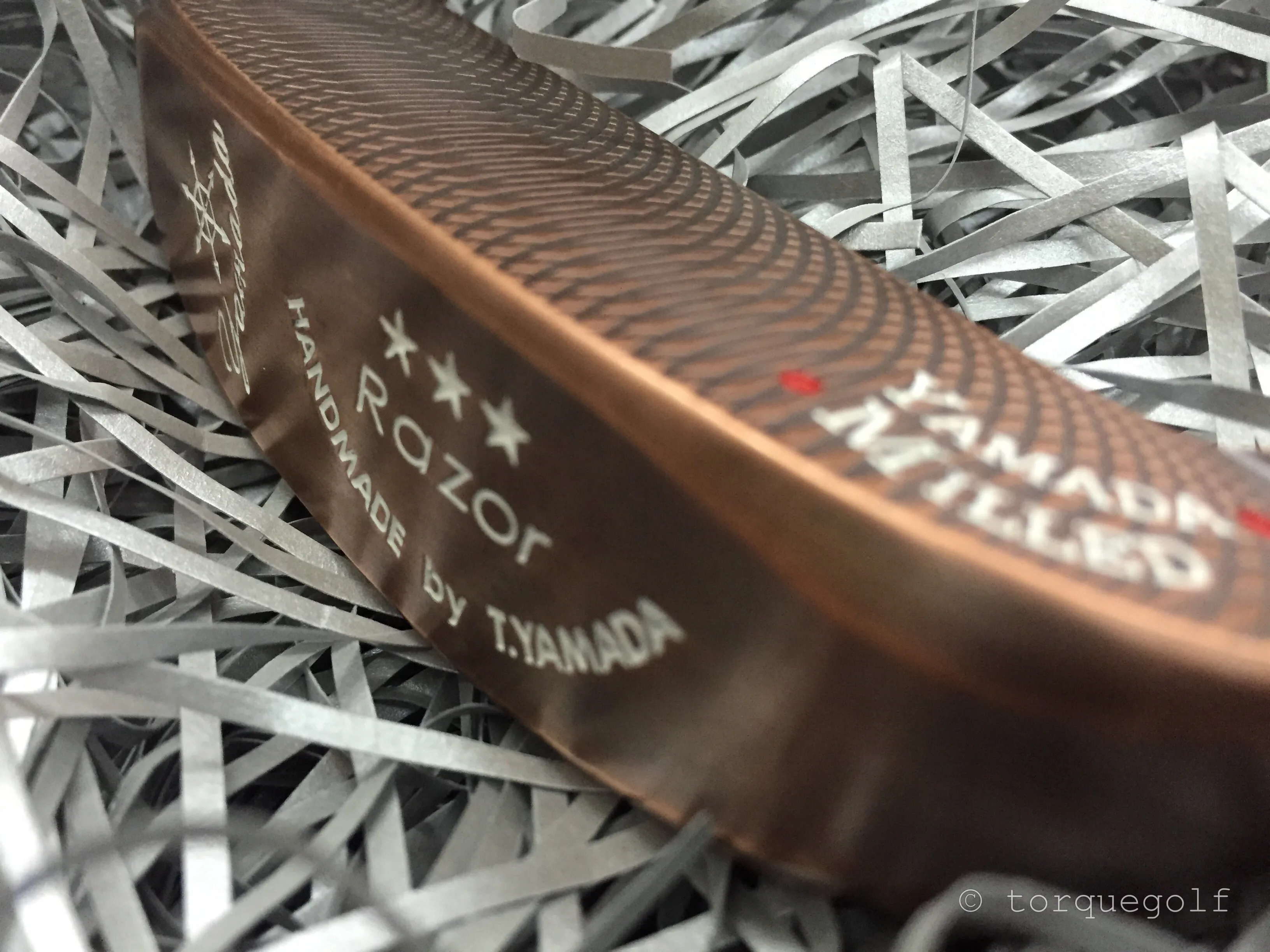 Yamada Golf Putter Head - Razor Burnt Copper Finish (Handmade)