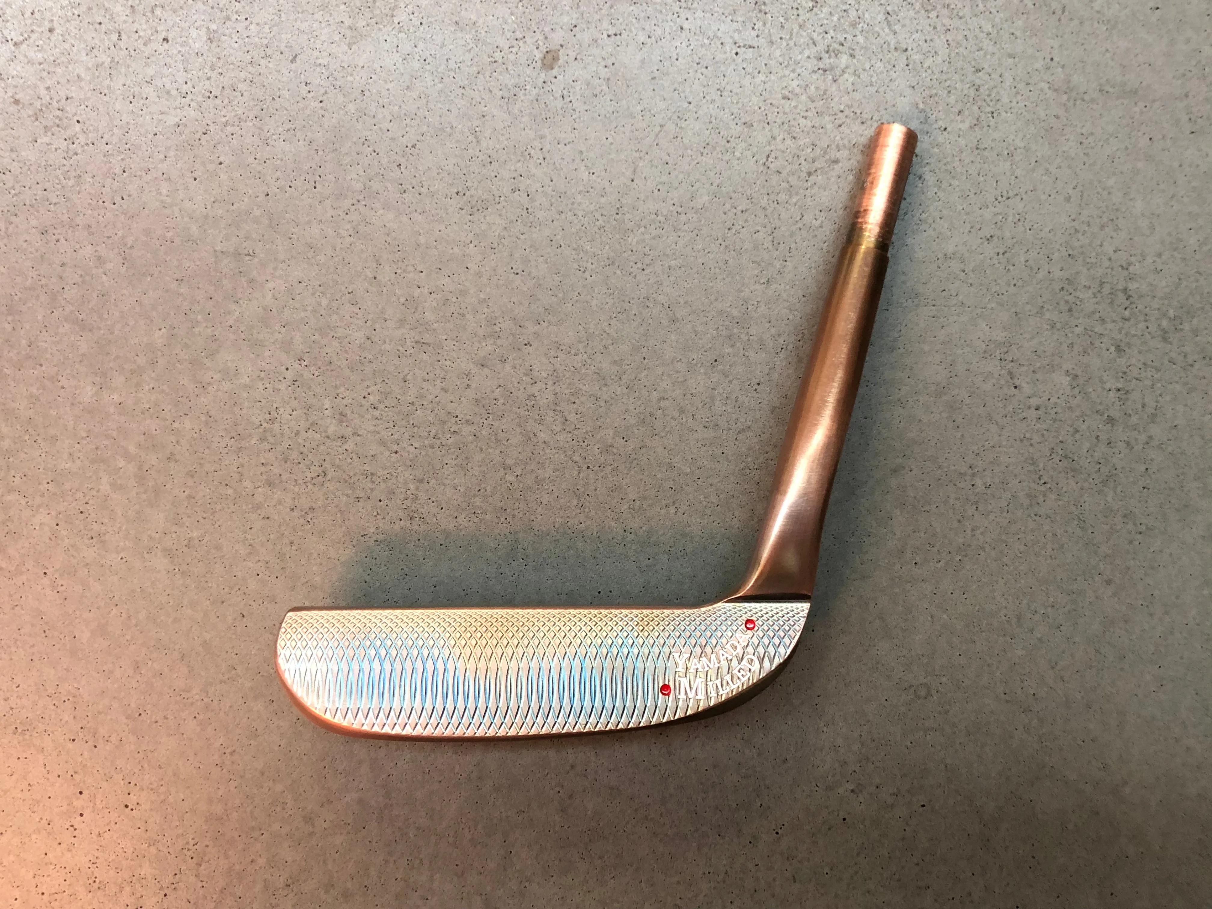 Yamada Golf Putter Head - Razor Burnt Copper Finish (Handmade)