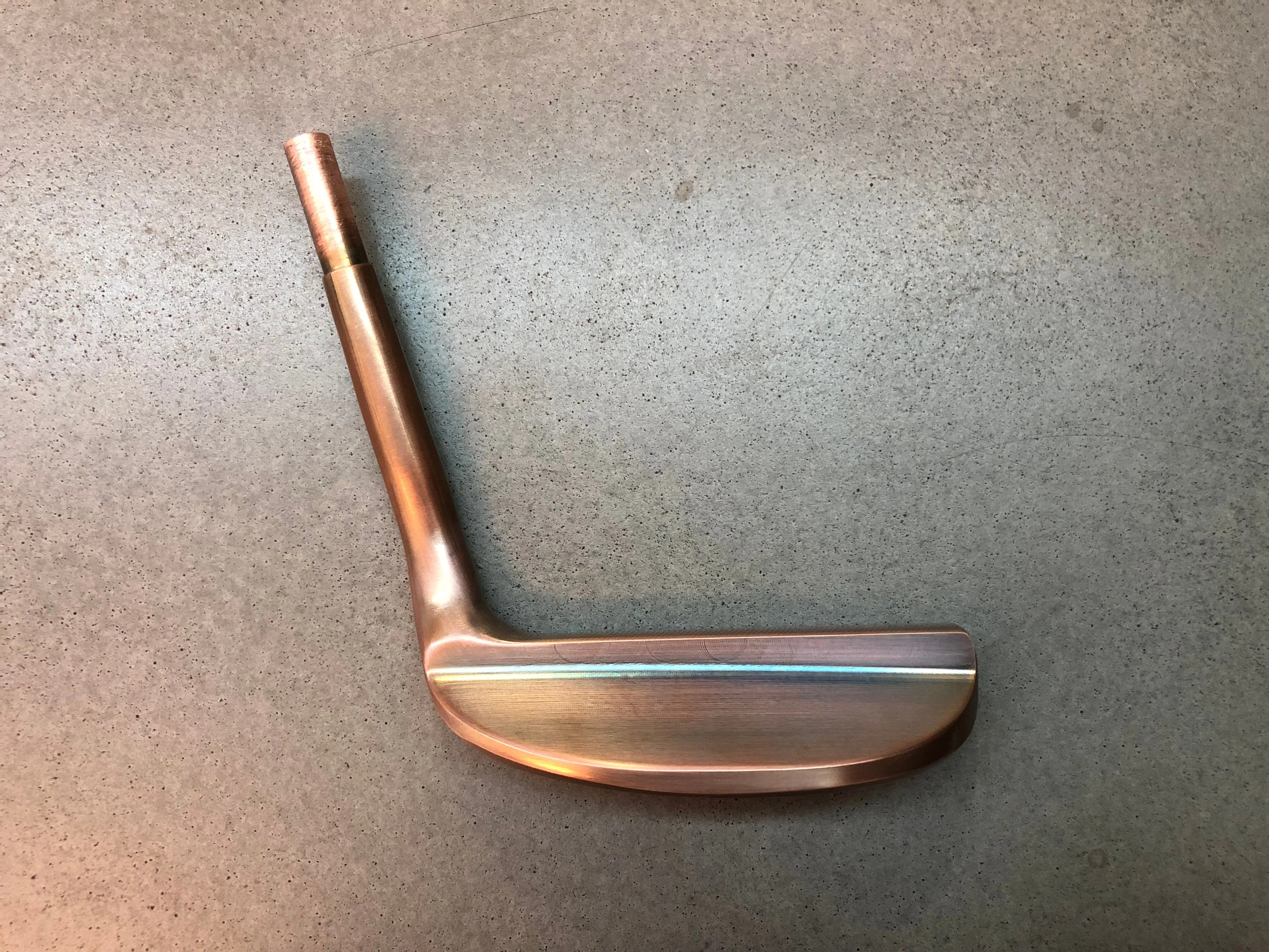 Yamada Golf Putter Head - Razor Burnt Copper Finish (Handmade)