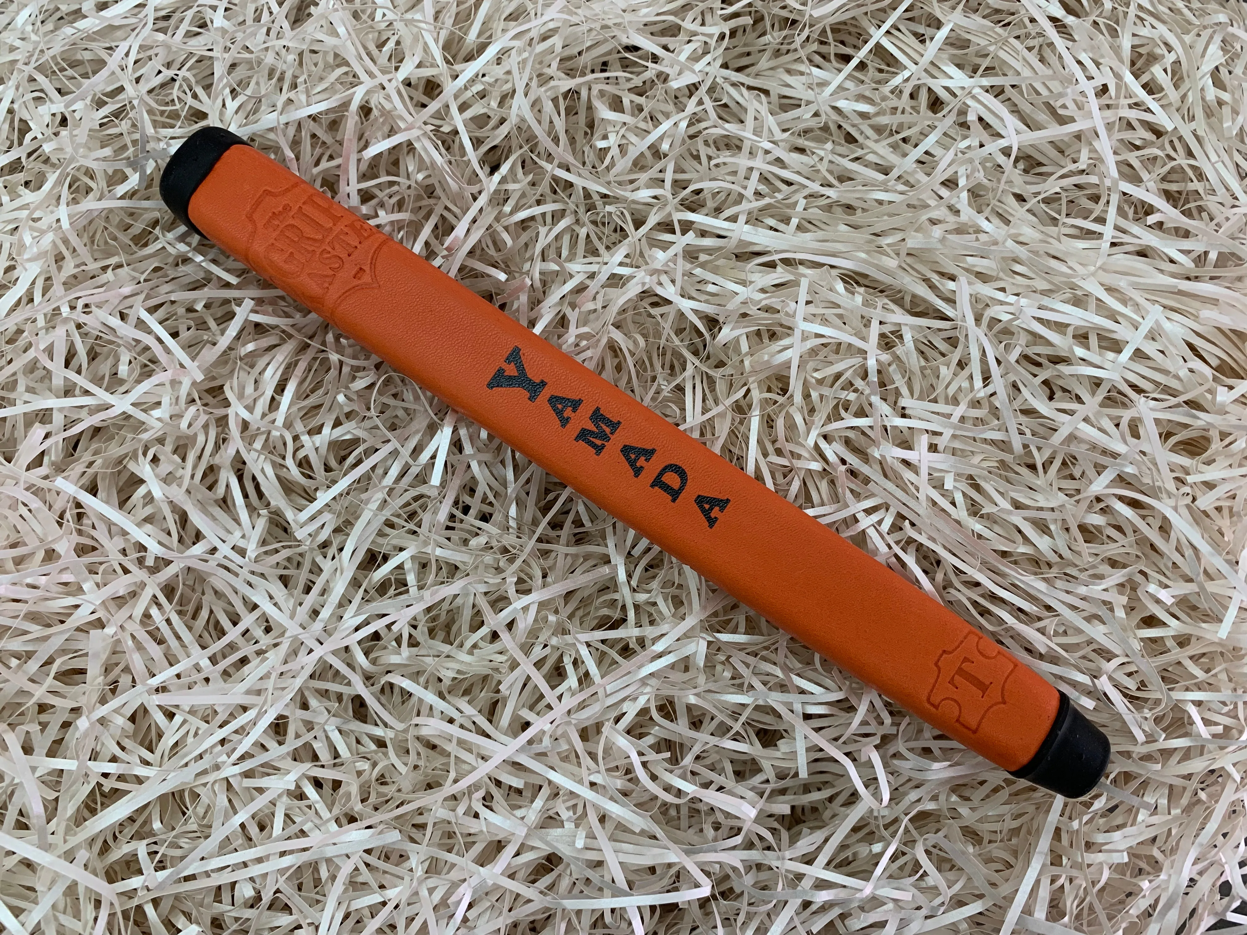 Yamada Jumbo Putter Grip - Orange Leather | Top Quality