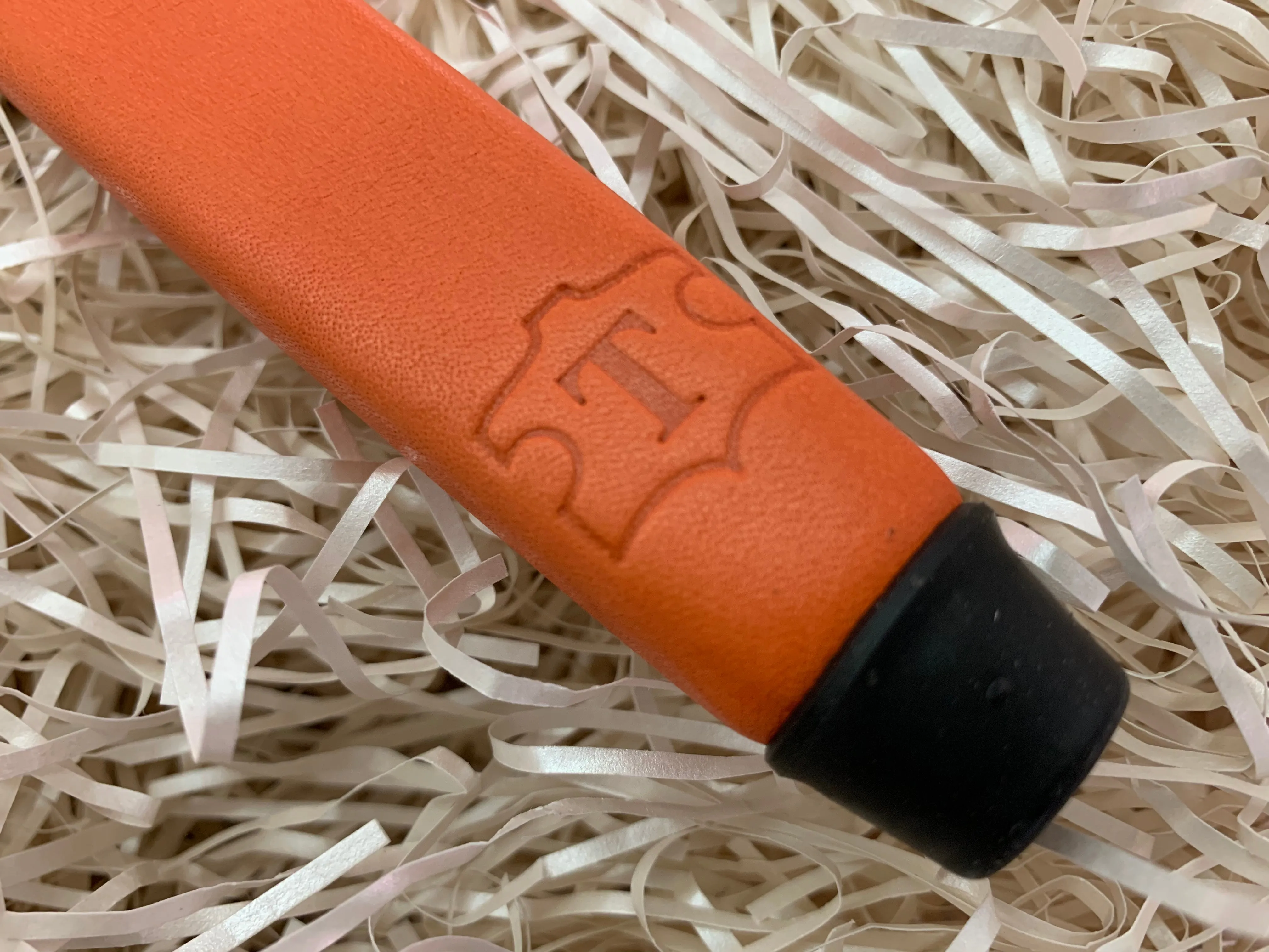 Yamada Jumbo Putter Grip - Orange Leather | Top Quality