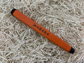 Yamada Jumbo Putter Grip - Orange Leather | Top Quality