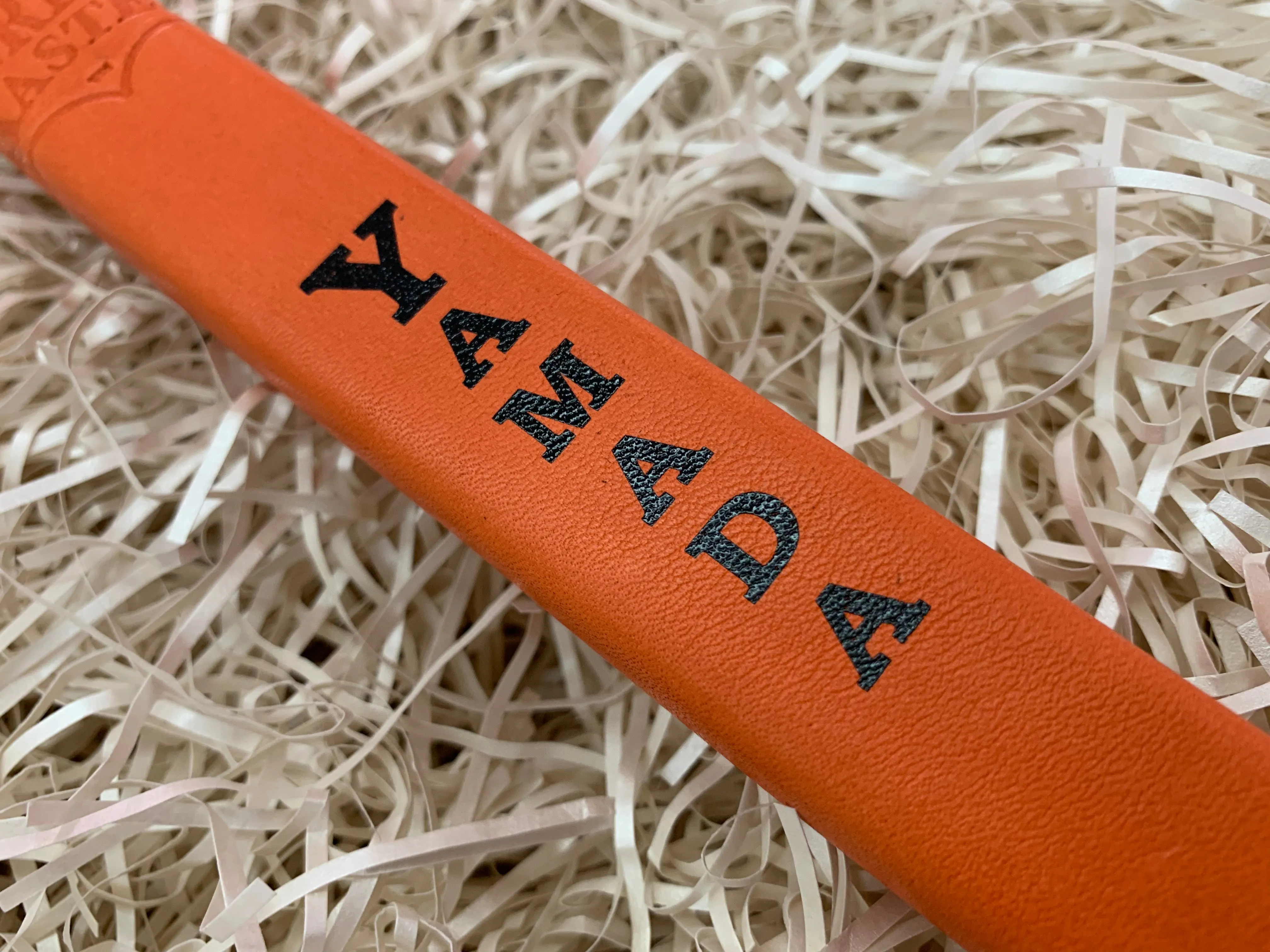 Yamada Jumbo Putter Grip - Orange Leather | Top Quality