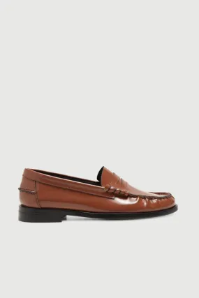 Zoe Loafers in Caramel-coloured Leather