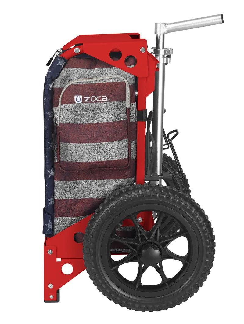 Zuca Backpack Cart with Trekker Old Glory Insert